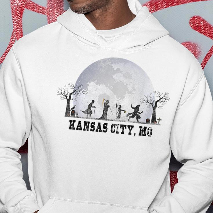 Vintage Halloween Full Moon In Kansas City Mo Retro Moon Funny Gifts Hoodie Unique Gifts