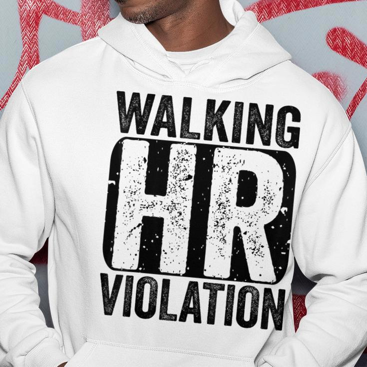 Walking Hr Violation Human Resources Nightmare Office Funny Hoodie Unique Gifts