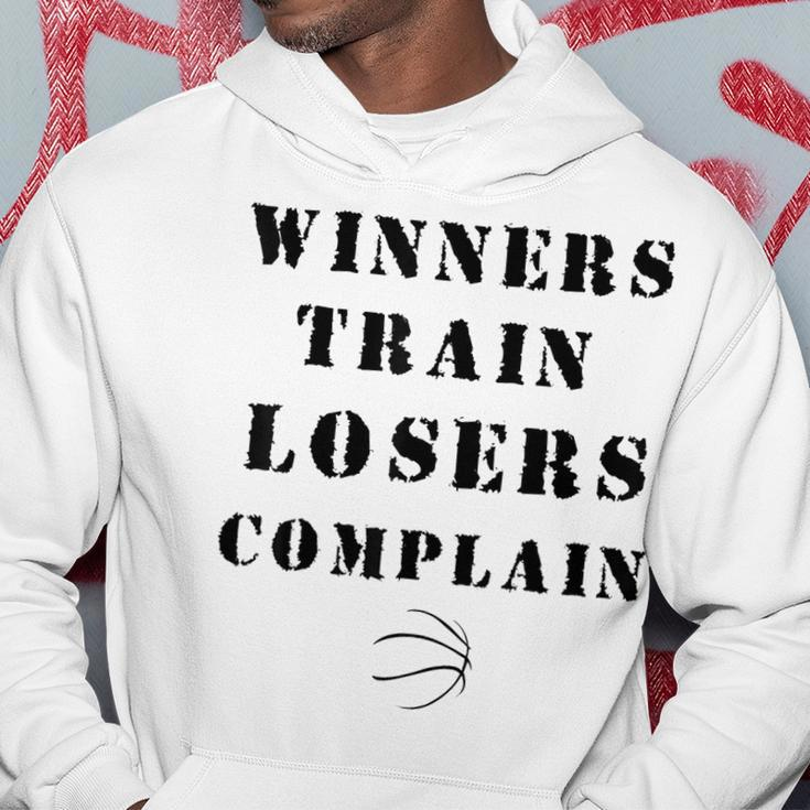 Winners Train Losers Complain Gym Motivation Basketball Hoodie Unique Gifts