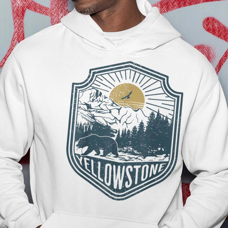 Yellowstone National Park Bear Nature Hiking Outdoors Hoodie Funny Gifts