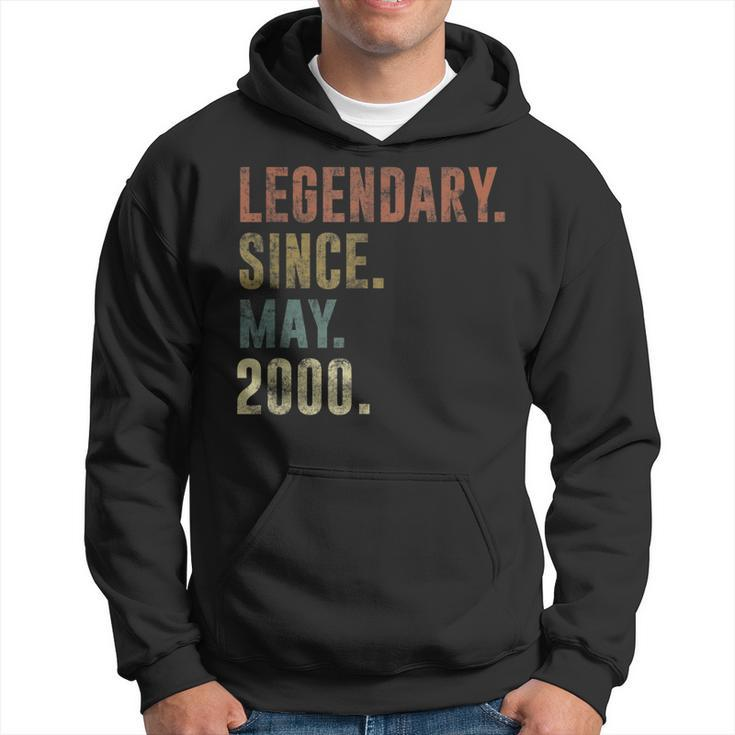 21St 2000 Birthday Gift Vintage Legendary Since May 2000 Hoodie