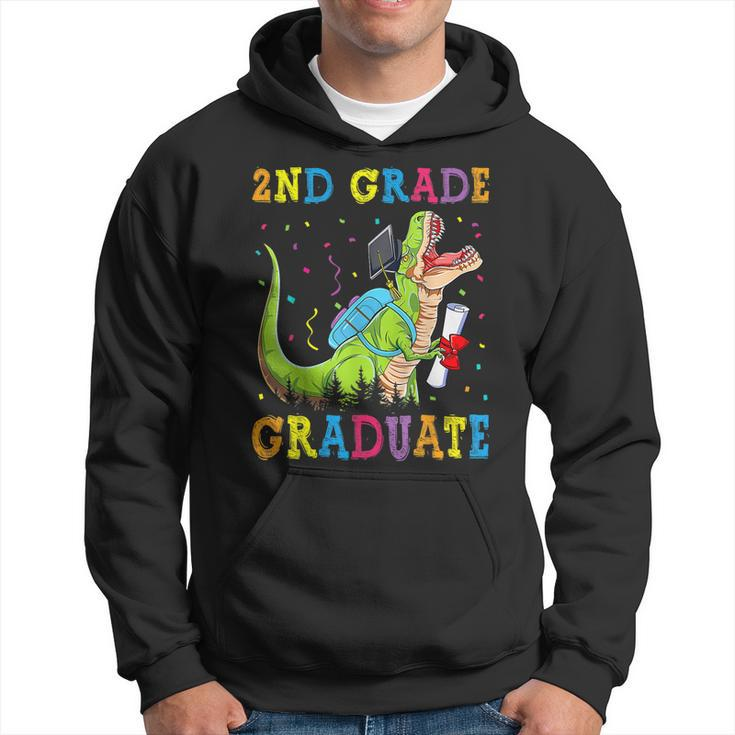 2Nd Grade Graduate Dinosaur Trex 2Nd Grade Graduation Hoodie
