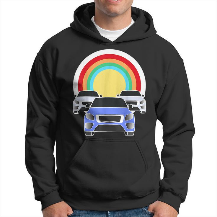 3 Cars Race Automobile Roadtrip Travel Car Drive Graphic Cars Funny Gifts Hoodie