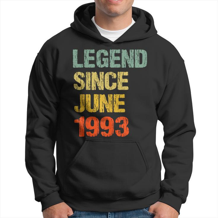 30 Year Old 30Th Birthday Gifts Legend Since June 1993  Hoodie