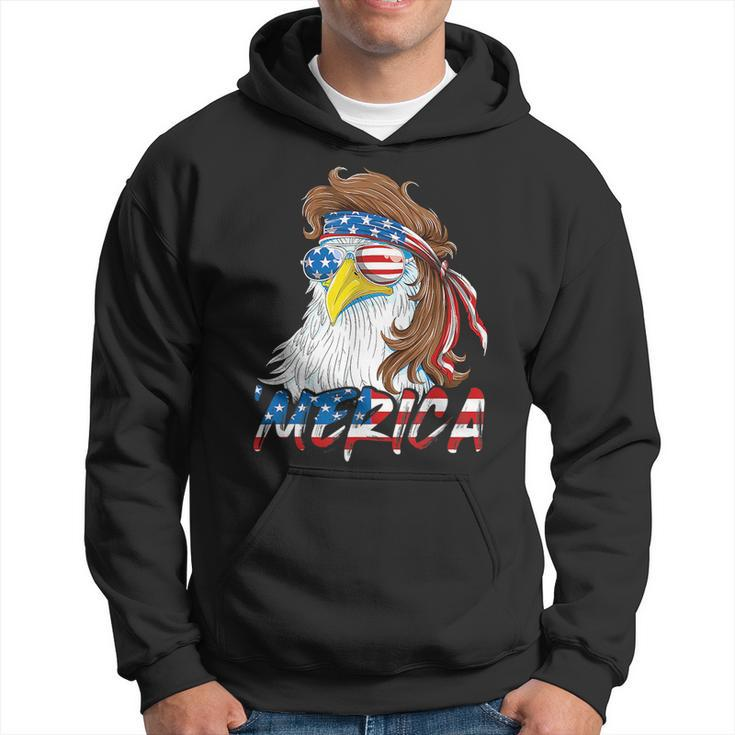4Th Of July Eagle Mullet Merica Men 4Th Of July American Mullet Funny Gifts Hoodie