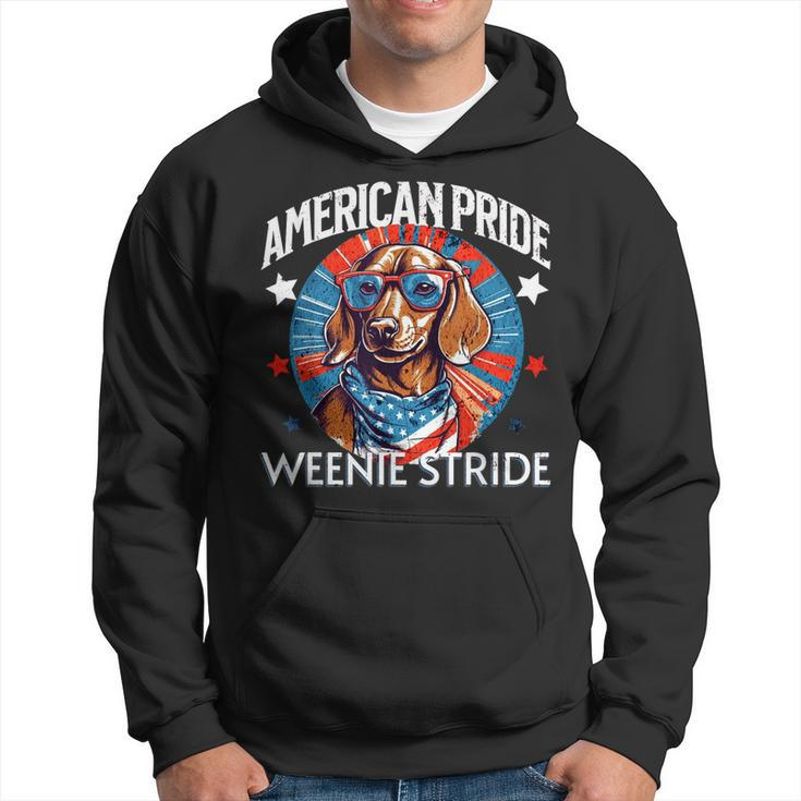 4Th Of July Funny Dachsund Weiner Dog Weenie Usa America  Hoodie