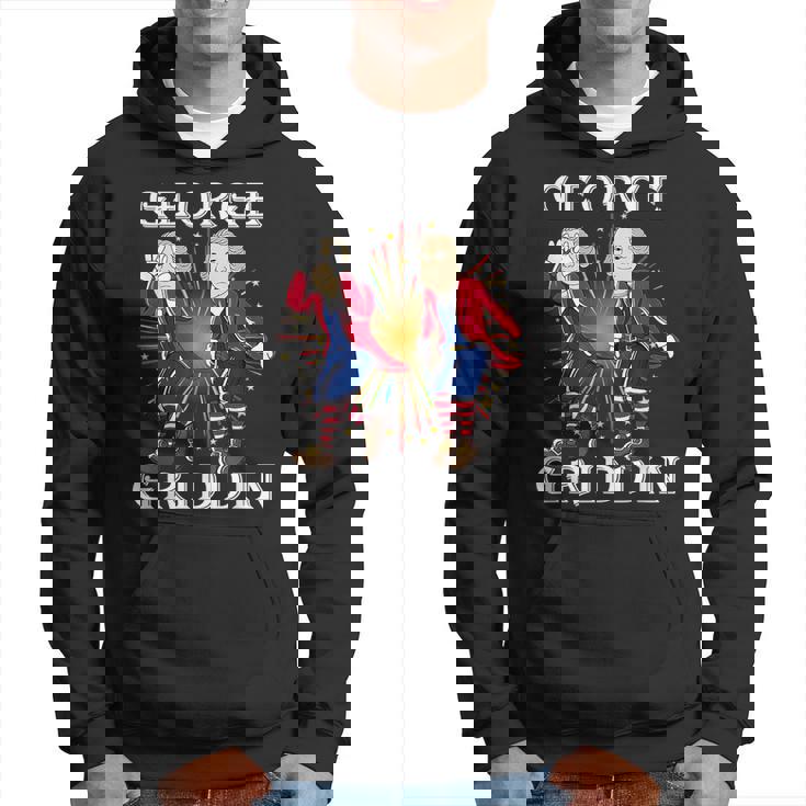 4Th Of July George Washington Griddy George Griddin Hoodie