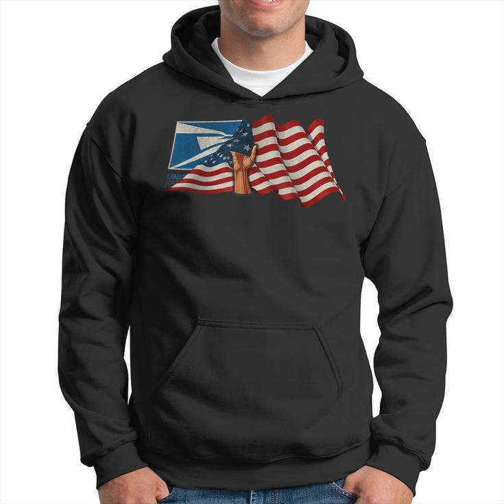 4Th Of July Independence Day Your Name Us Postal Service Hoodie