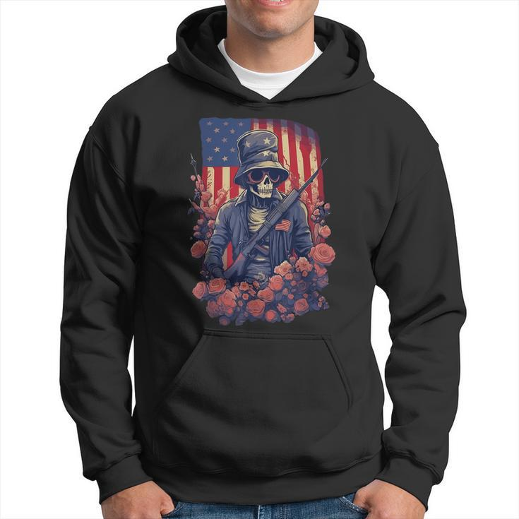 4Th Of July Men Boys Usa American Flag Independence Day Hoodie