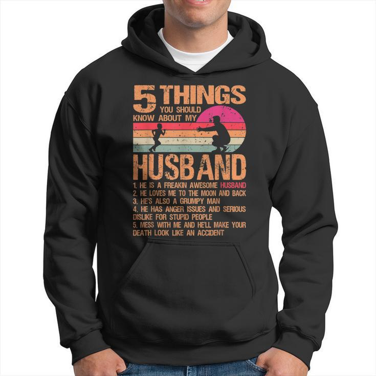 5 Things About My Husband Father Day 23 Gifts From Daughter Hoodie