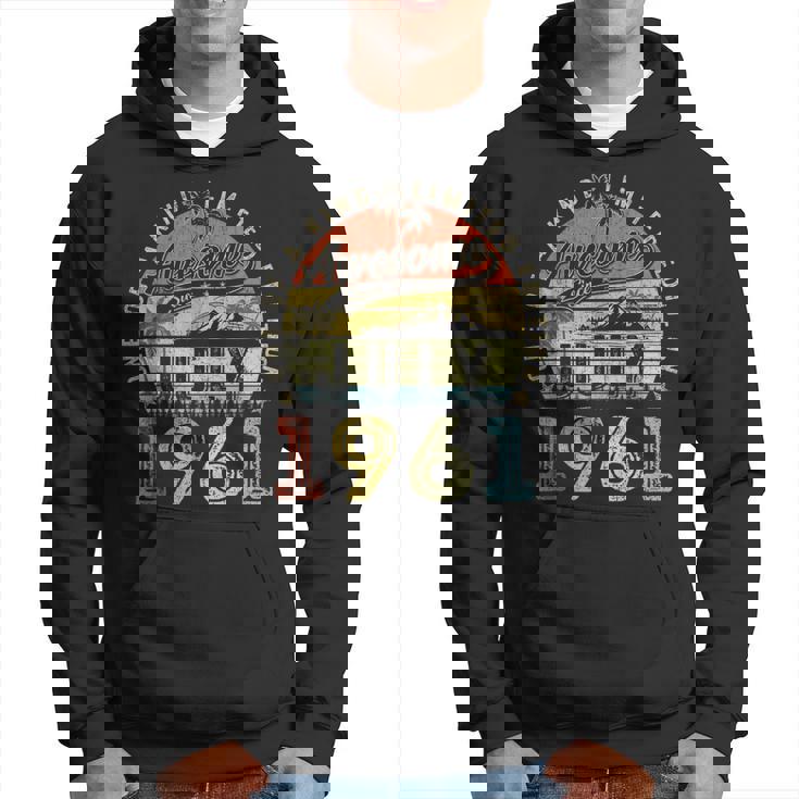 62 Year Old Awesome Since July 1961 62Th Birthday  Hoodie