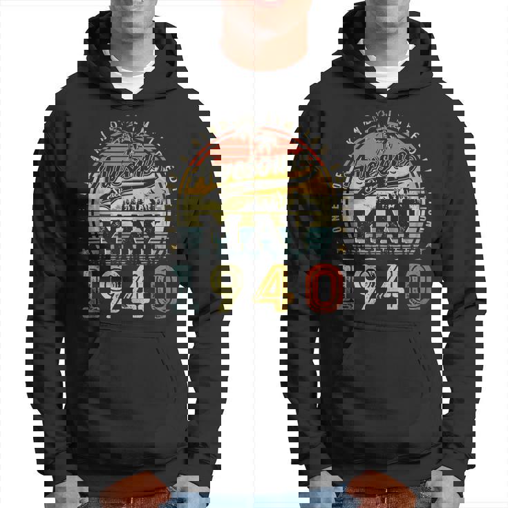83 Year Old Awesome Since May 1940 83Rd Birthday Hoodie