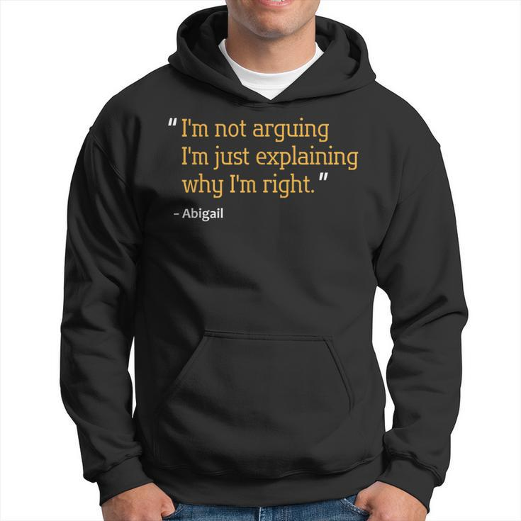 Abigail Gift Quote Personalized Funny Birthday Name Idea Hoodie