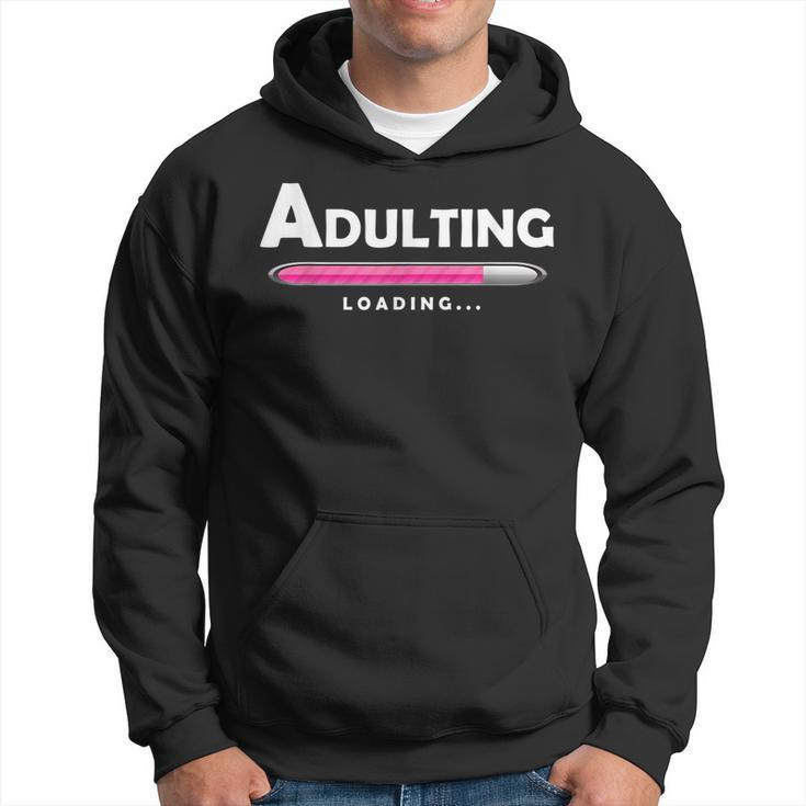 Adulting  Adulting Funny Loading  Gifts Hoodie