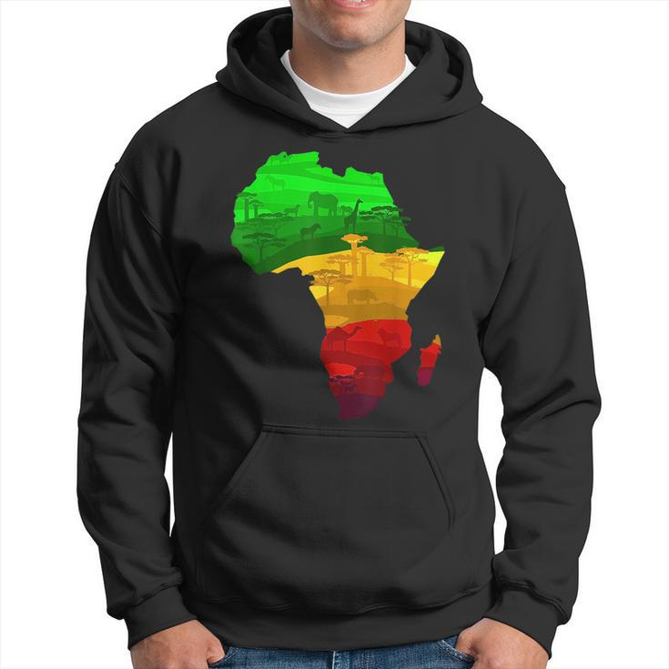 Africa Map Green Yellow Red Proud African Pride Junenth  Hoodie