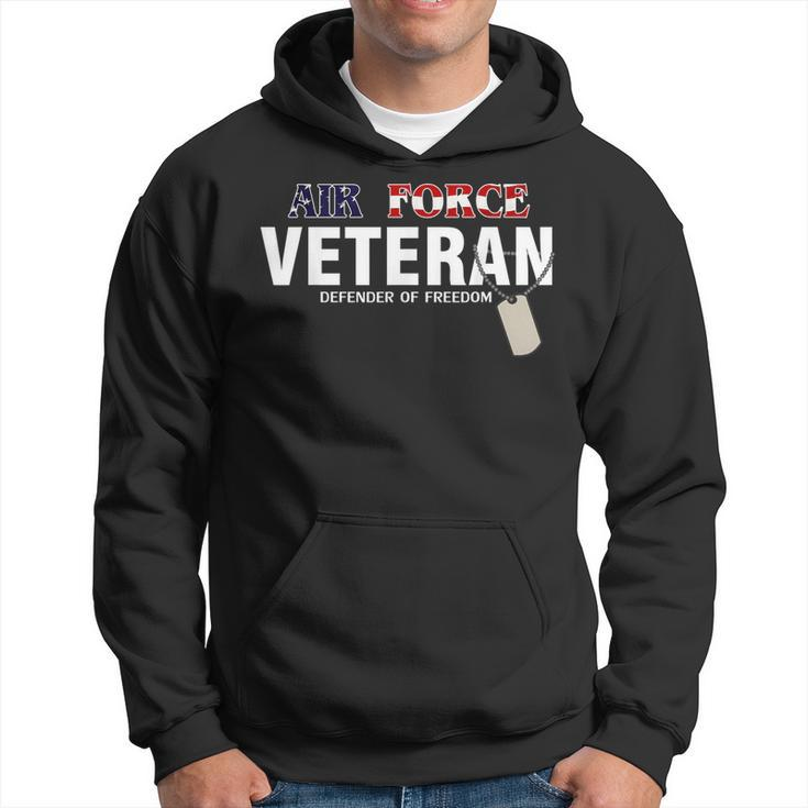 Air Force Veteran Defender Of Freedom  Cool Gift Hoodie