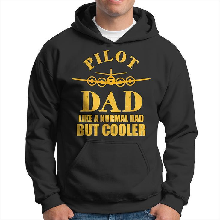Airplane Flying Pilot Aircraft Aviation Father Dad Cool  Funny Gifts For Dad Hoodie