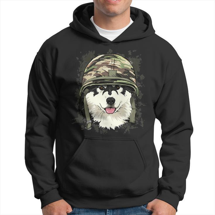 Alaskan Malamute Soldier Veteran Dogarmy Dog Lover 622 Hoodie
