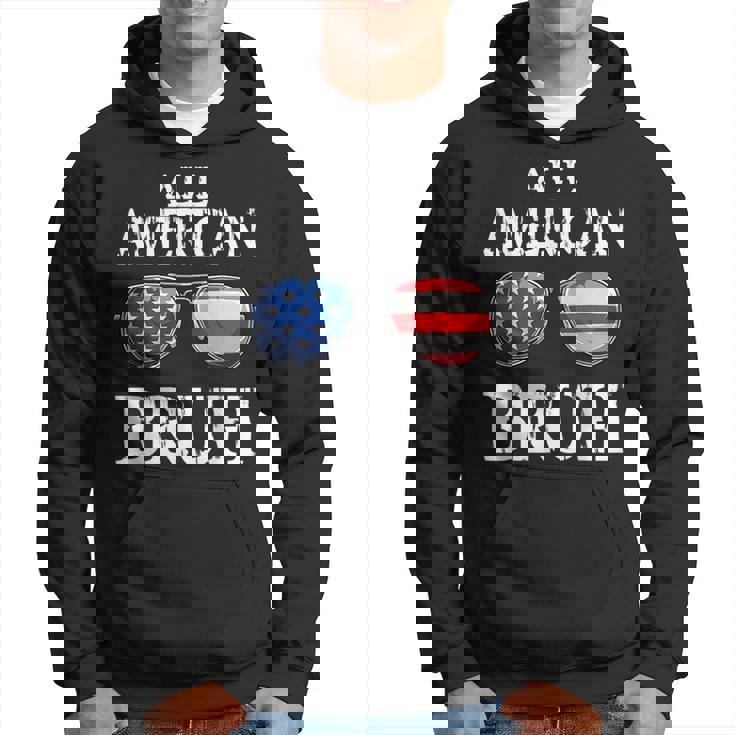 All American Bruh 4Th Of July Boys Patriotic Usa Ns Kids Patriotic Funny Gifts Hoodie