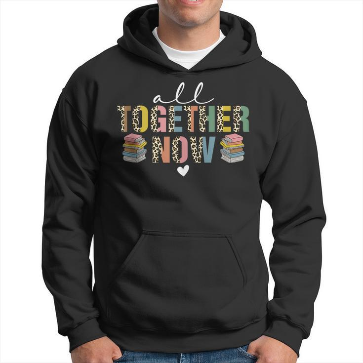 All Together Now Summer Reading 2023 Leopard Book Lover Hoodie
