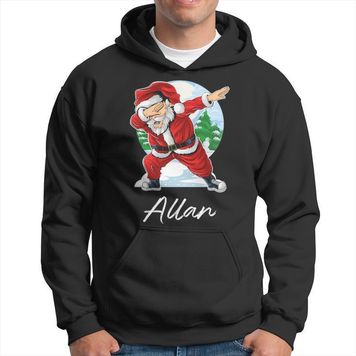 Allan Name Gift Santa Allan Hoodie