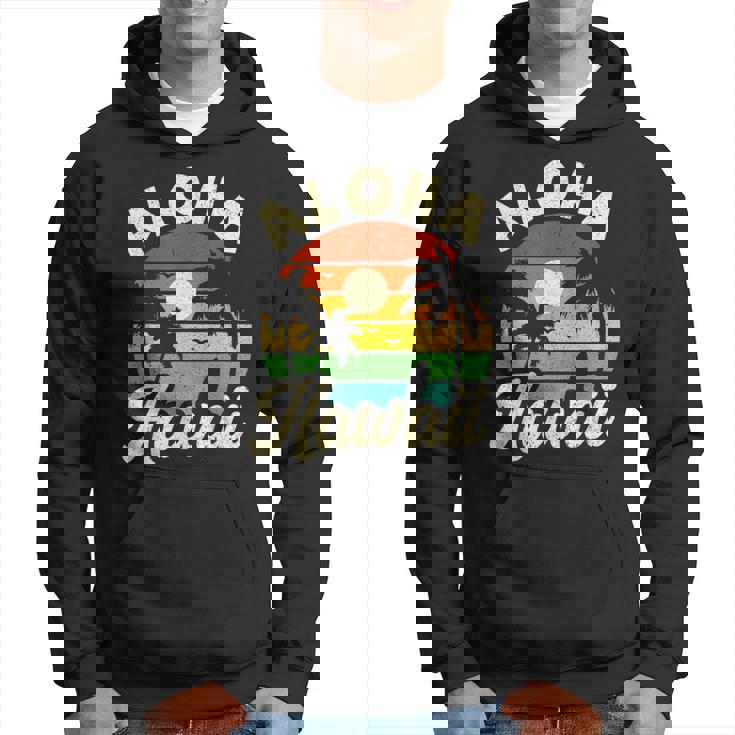 Aloha Hawaii Hawaiian Island Beach Vacation Summer Hoodie