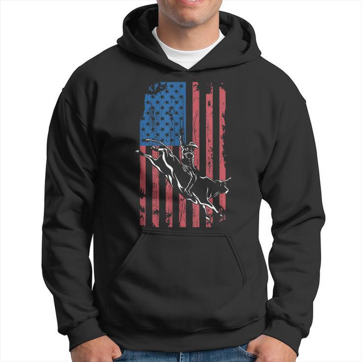 American Bull Riding Cowboy Bull Rider Country Rodeo Gift  Rodeo Funny Gifts Hoodie