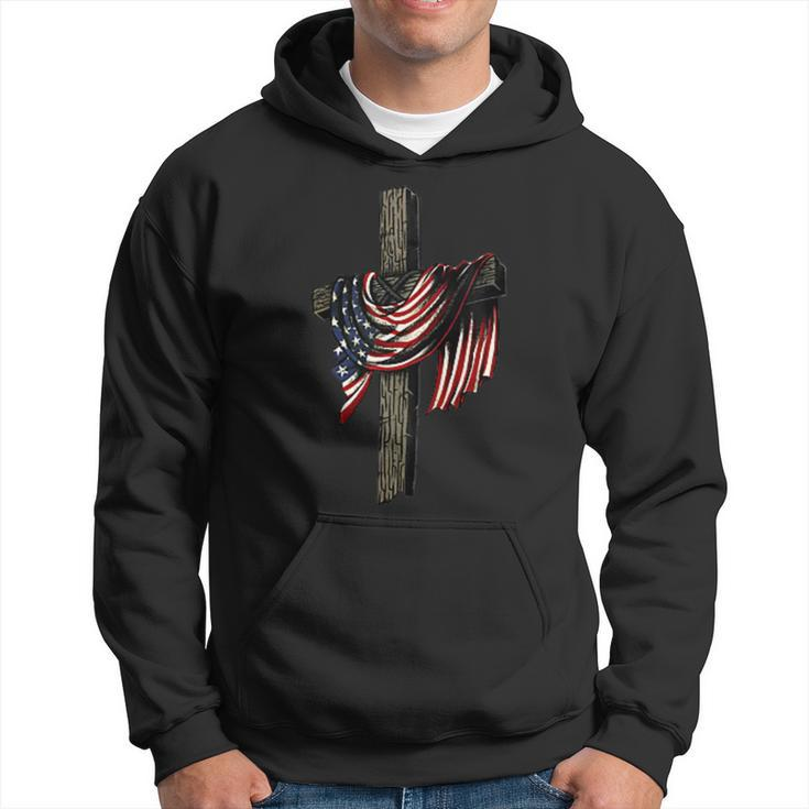 American By Birth Christian By Choice Dad By The Grace Hoodie