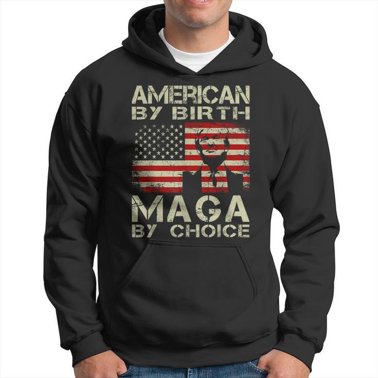 American By Birth Maga By Choice Pro Trump 2024 Us Flag  Hoodie
