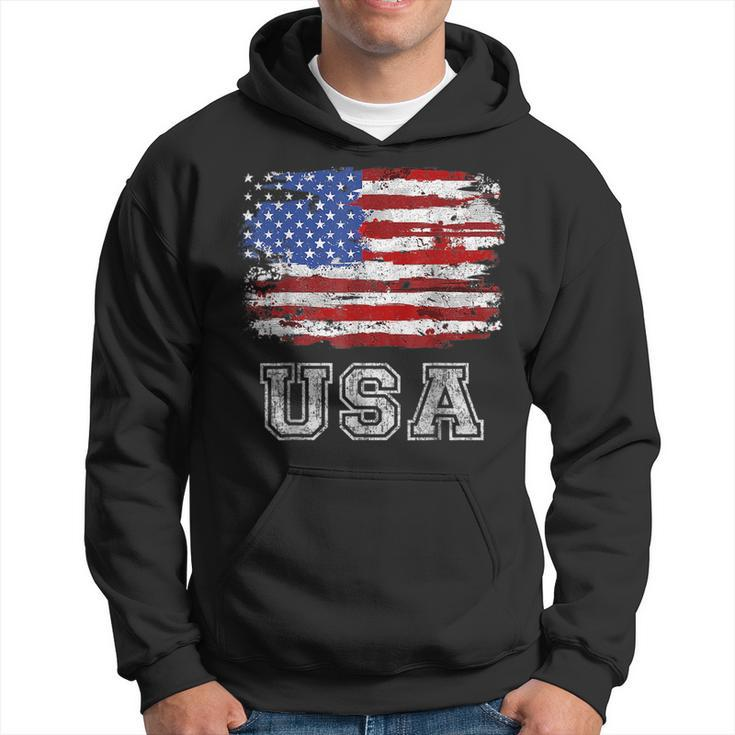 American Flag Usa United States Of America Us 4Th Of July  Usa Funny Gifts Hoodie