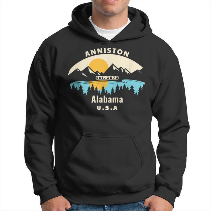 Anniston Alabama Souvenir Mountain Sunset River Hoodie