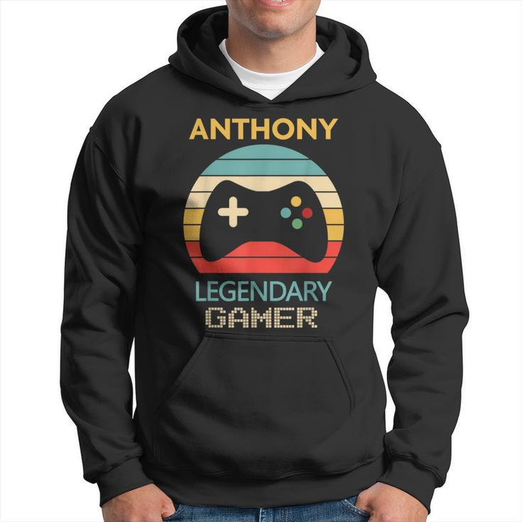 Anthony Name Personalized Legendary Gamer Hoodie