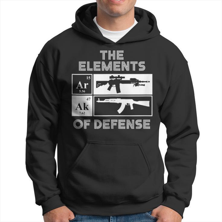 Ar15 Ak47 Elements Of Defense Periodic Table Hoodie