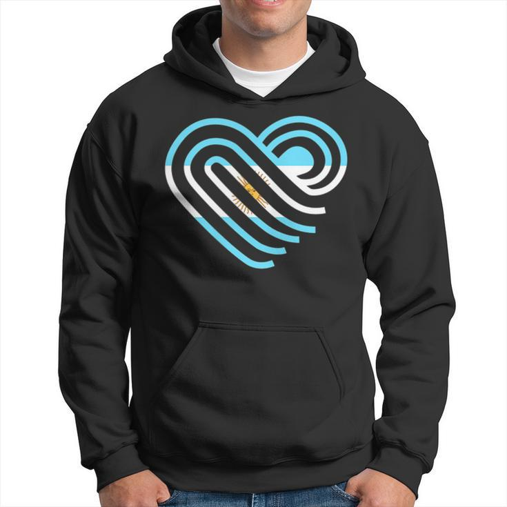 Argentina Sun Of May Heart Argentinian Pride Argentina Flag  Hoodie
