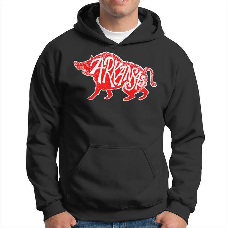 Arkansas Hog Hunting Animal Wild Boar Vintage Hoodie