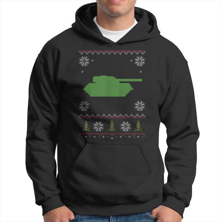 Army Tank Ugly Sweater Christmas Hoodie