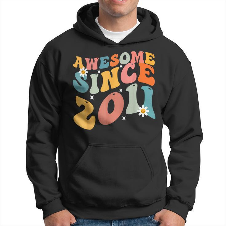 Awesome Since 2011 12Th Birthday Retro Born In 2011 Hoodie