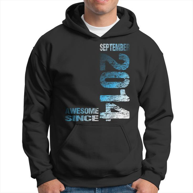 Awesome Since September 2014 9Th Birthday Born 2014 Hoodie