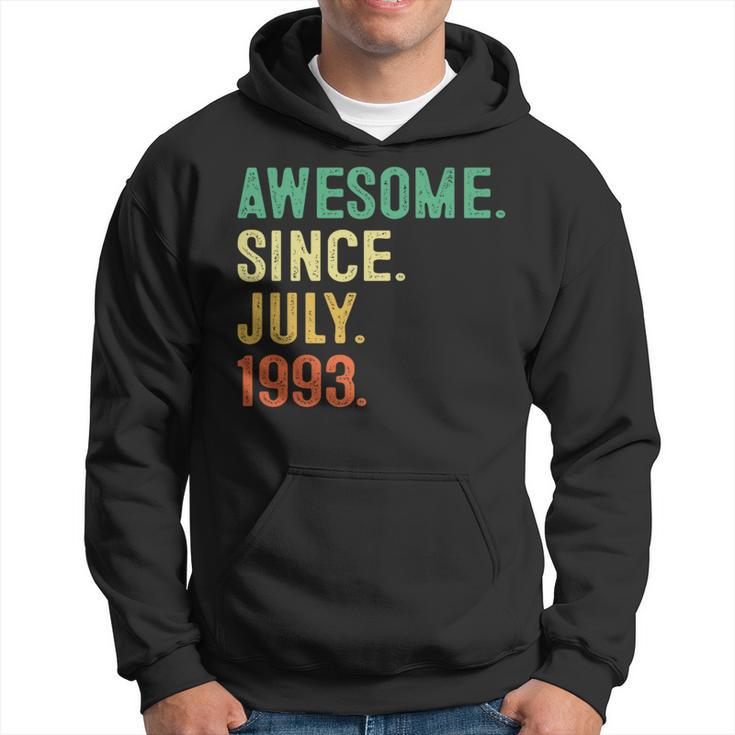 Awesome Since July 1993 30Th Birthday Gifts 30 Years Old Men   30Th Birthday Funny Gifts Hoodie