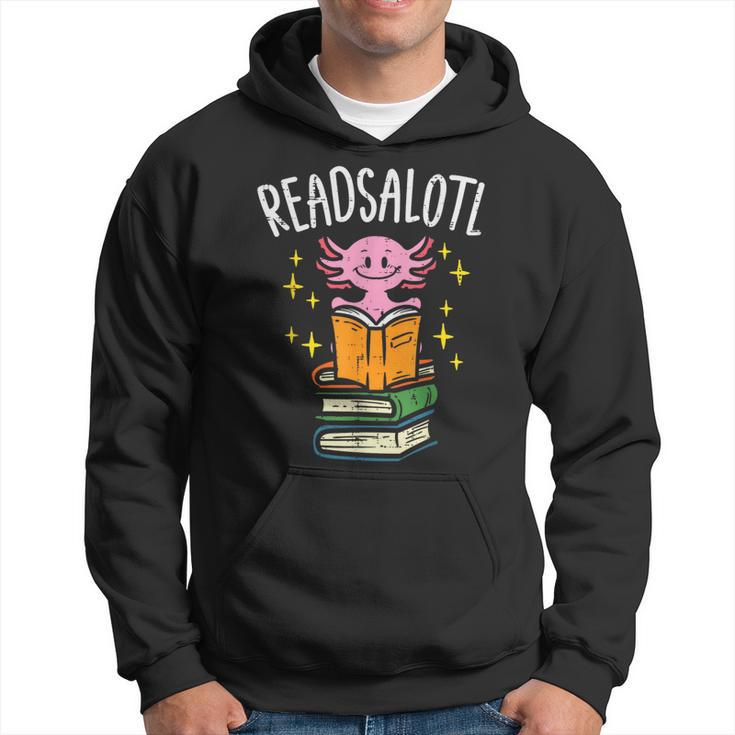 Axolotl Books Readsalotl Reading Bookworm Boys Girls Kids  Reading Funny Designs Funny Gifts Hoodie