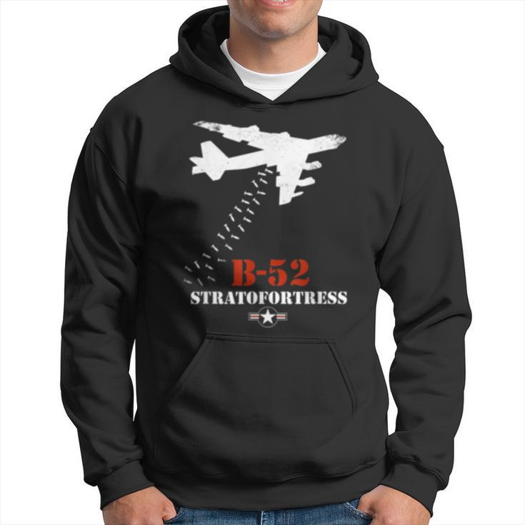 B52 Stratofortress Tech Drawing Cold War Bomber Hoodie