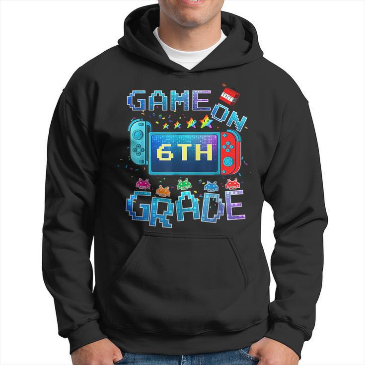 Back To School Game On 6Th Grade Funny Gamer Kids Boys Hoodie