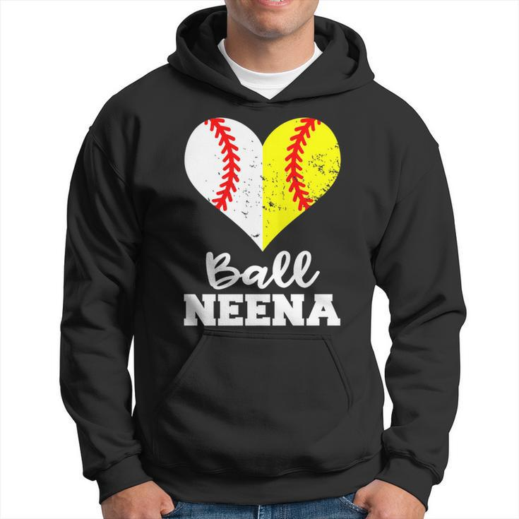 Ball Neena Heart Funny Baseball Softball Neena   Hoodie