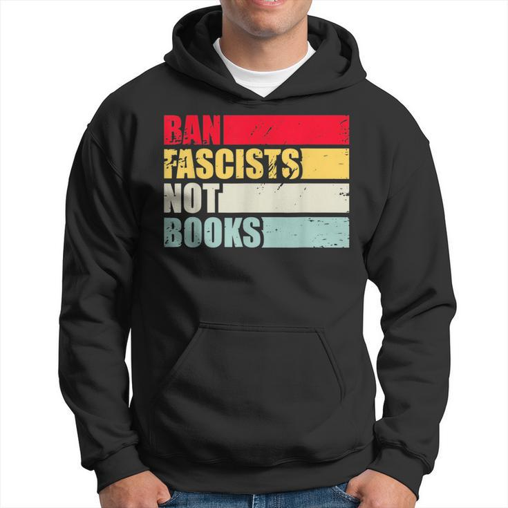 Ban Fascists Not Book Vintage Retro Style For October Hoodie