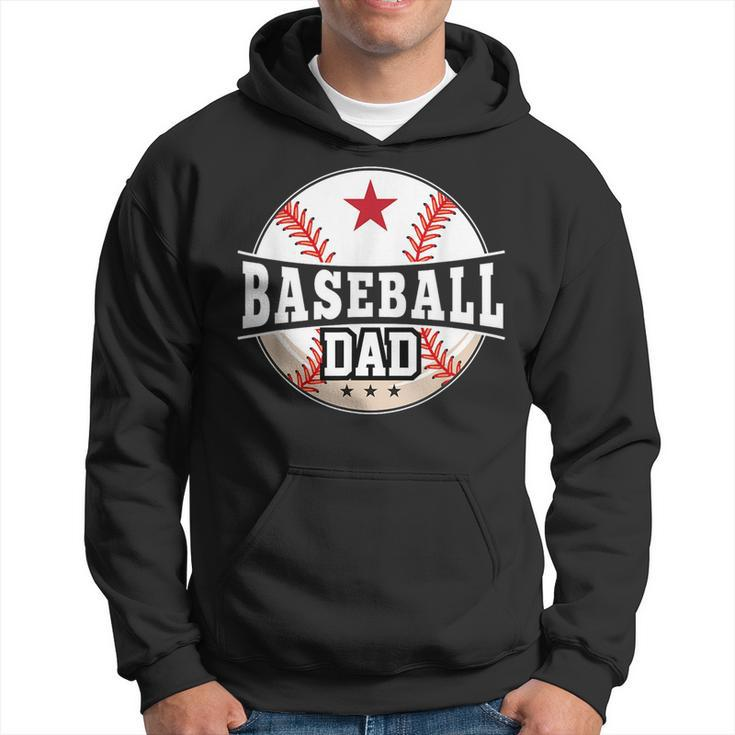 Baseball Dad For Dad Fathers Day Baseball Lovers Gift For Mens Hoodie
