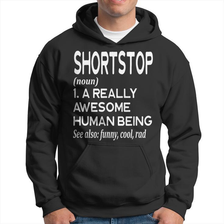 Baseball Player Definition Funny Shortstop Short Stop Hoodie