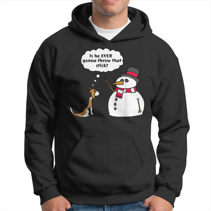 Beagle Snowman Christmas Dog Hoodie