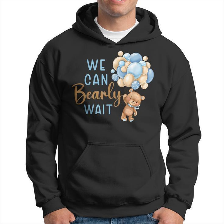 We Can Bearly Wait Gender Neutral Baby Shower Party Hoodie