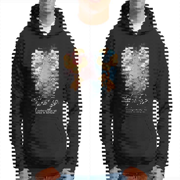 Bears Balloons Grandpa Can Bearly Wait Gender Reveal  Hoodie