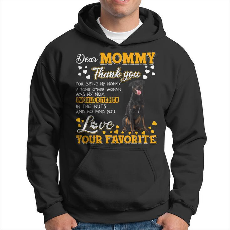 Beauceron Dear Mommy Thank You For Being My Mommy Hoodie